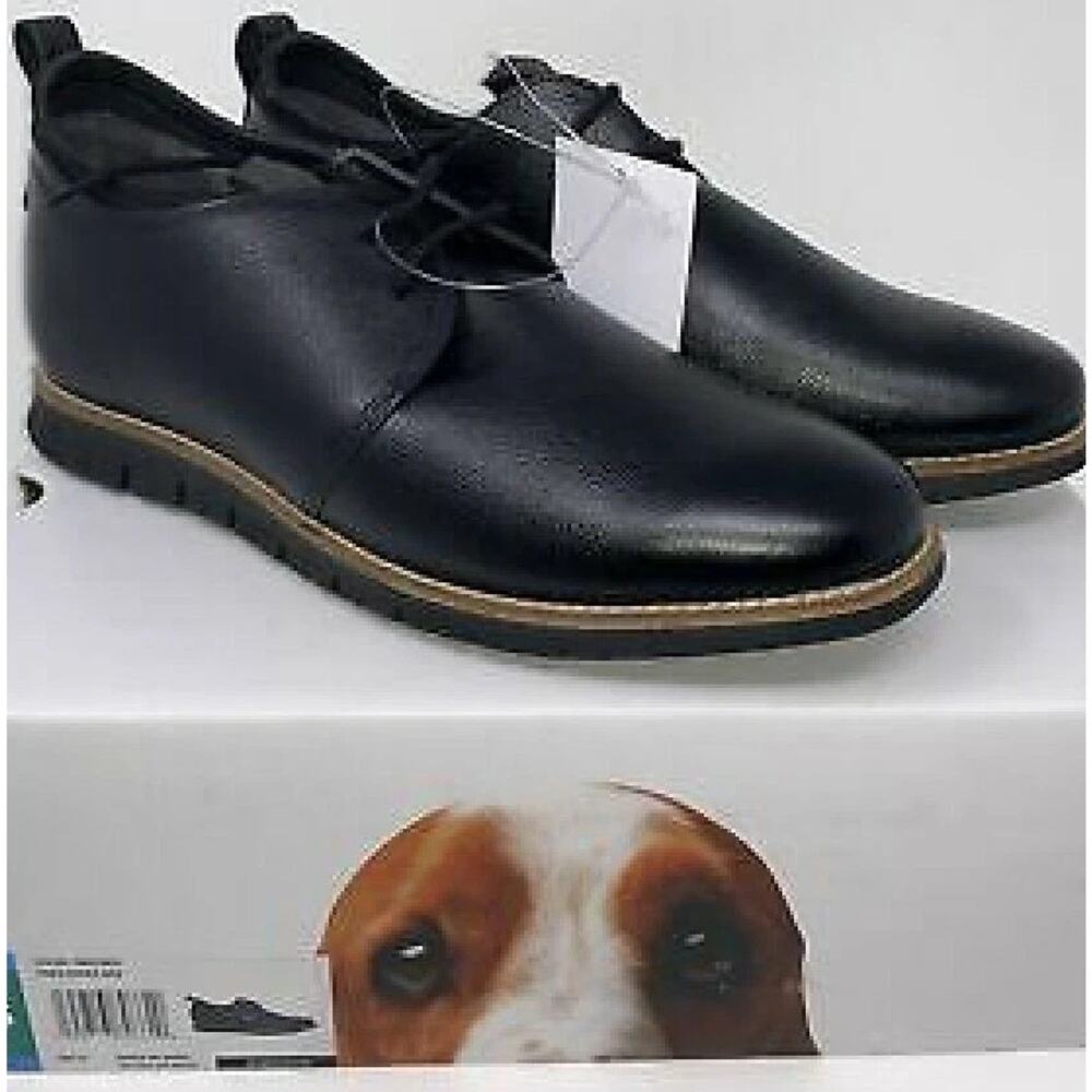 Hush Puppies Men's Colby Oxford Black Dress Leather Shoe Black Size 11 NWB! - Picture 3 of 7